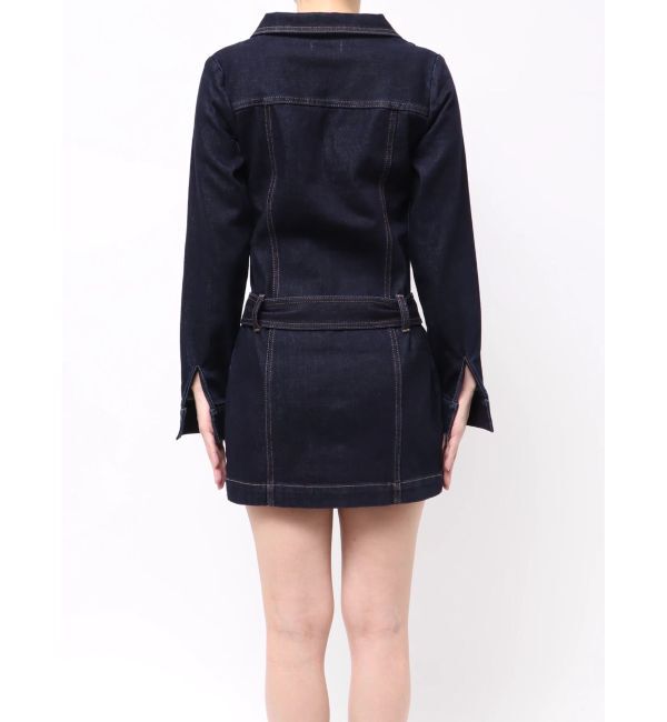 EVRIS「ストレッチデニムシャツミニワンピース」|ワンピース|