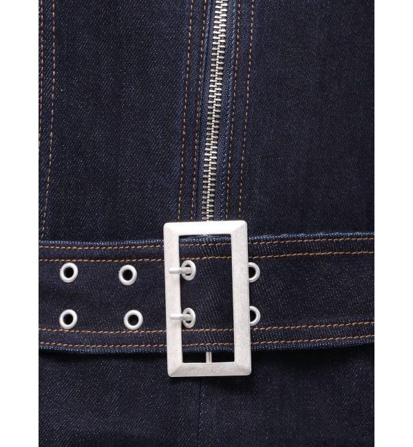 EVRIS「ストレッチデニムシャツミニワンピース」|ワンピース|