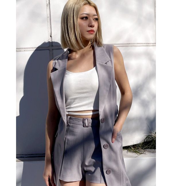 GYDA「ベルト付きハイウエストショートパンツ【SETUP着用可】」|その他|