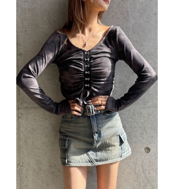 GYDA「【TINY】レッグウォーマー付きミニスカートライクショートパンツ」|スカート|