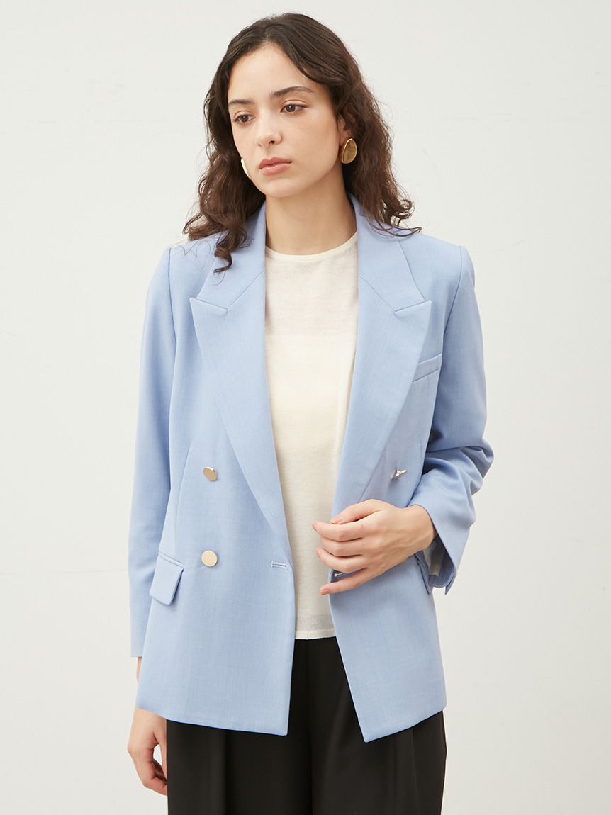 Mila Owen「金釦ダブルブレストブレザー」|テーラードジャケット|