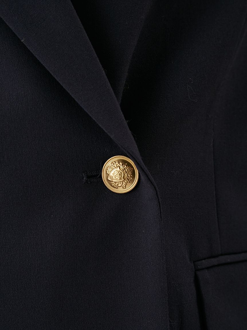 Mila Owen「金釦ダブルブレストロングブレザー」|テーラードジャケット|