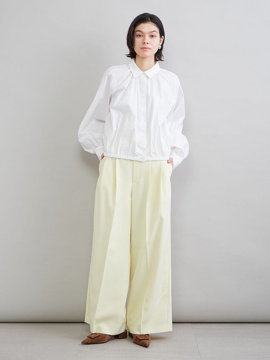 Mila Owen「【井桁弘恵さん監修】２タックワイドパンツ」|チノ|