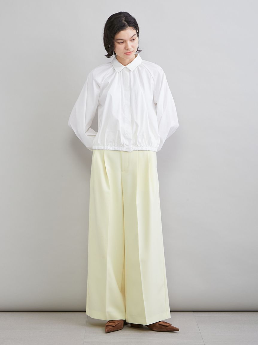 Mila Owen「【井桁弘恵さん監修】２タックワイドパンツ」|チノ|