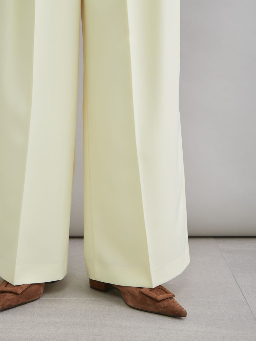 Mila Owen「【井桁弘恵さん監修】２タックワイドパンツ」|チノ|