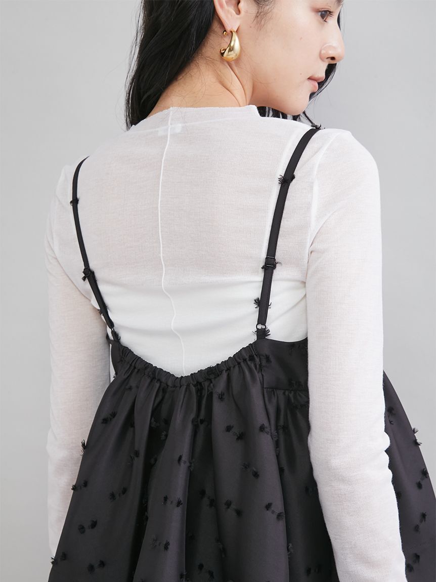 Mila Owen「ジャガードペプラムキャミトップス」|キャミソール|