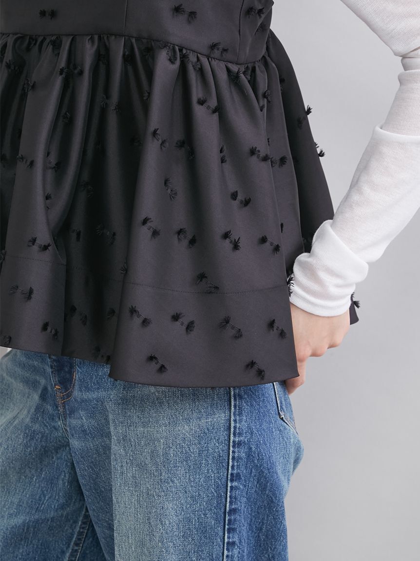 Mila Owen「ジャガードペプラムキャミトップス」|キャミソール|