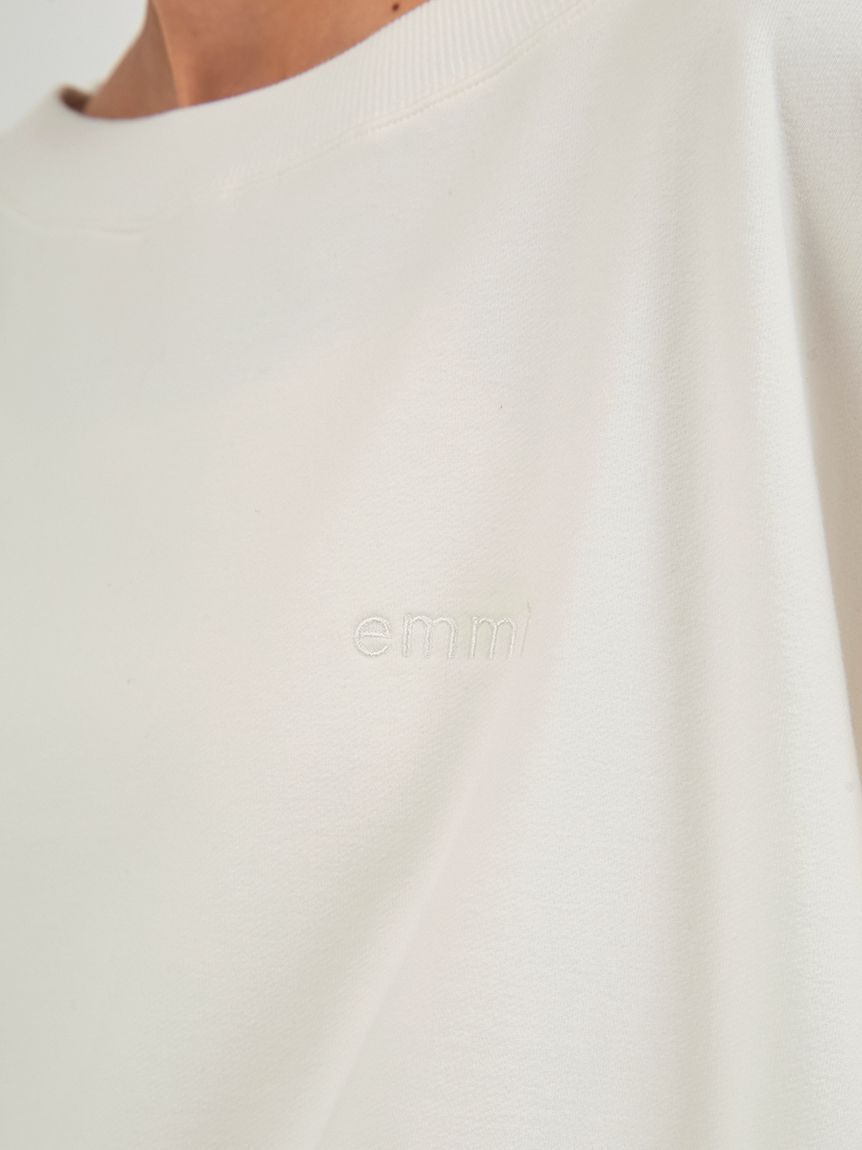 emmi atelier「布帛ドッキング裏毛セットアップ」|ワンピース|