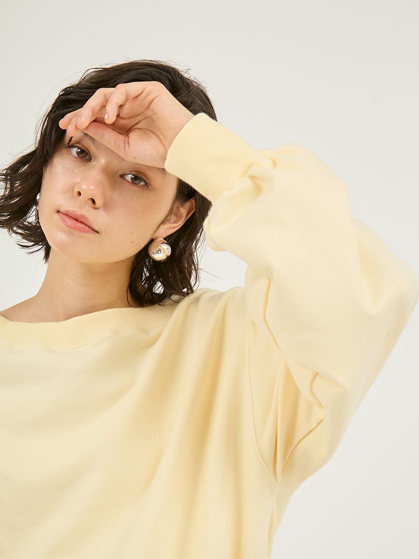 emmi atelier「布帛ドッキング裏毛セットアップ」|ワンピース|