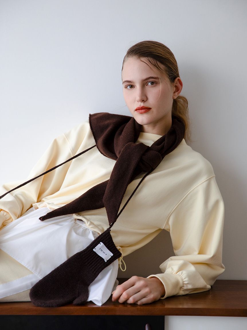 emmi atelier「布帛ドッキング裏毛セットアップ」|ワンピース|