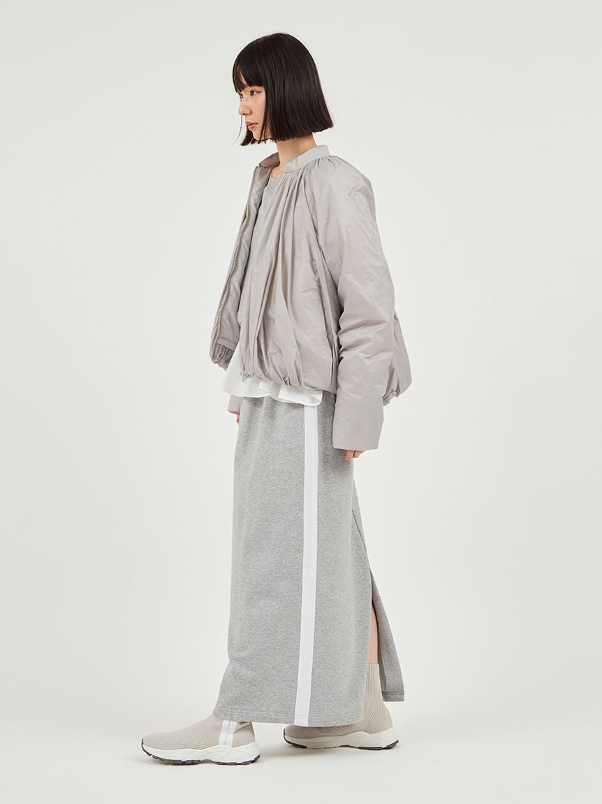 emmi atelier「布帛ドッキング裏毛セットアップ」|ワンピース|