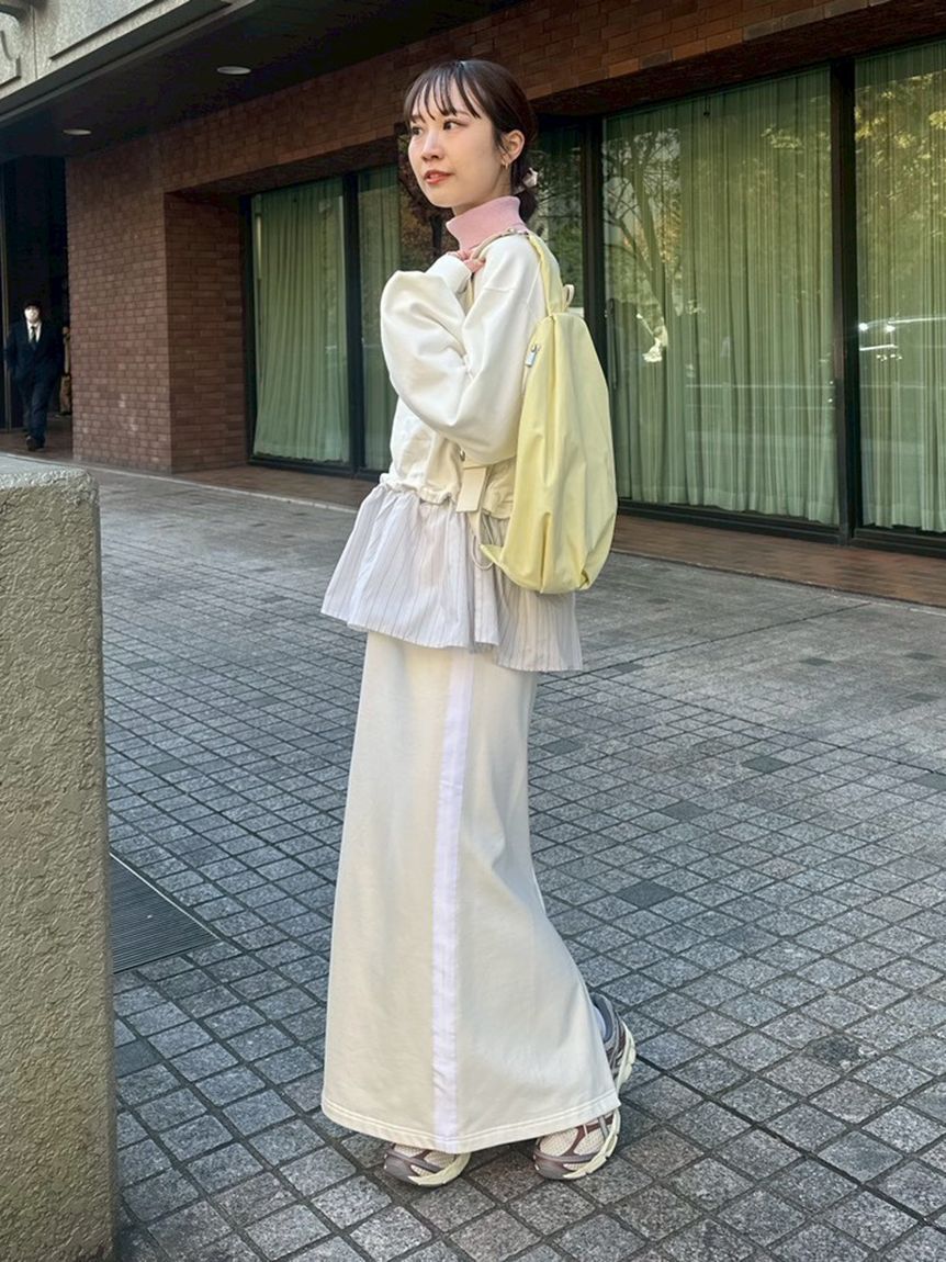 emmi atelier「布帛ドッキング裏毛セットアップ」|ワンピース|