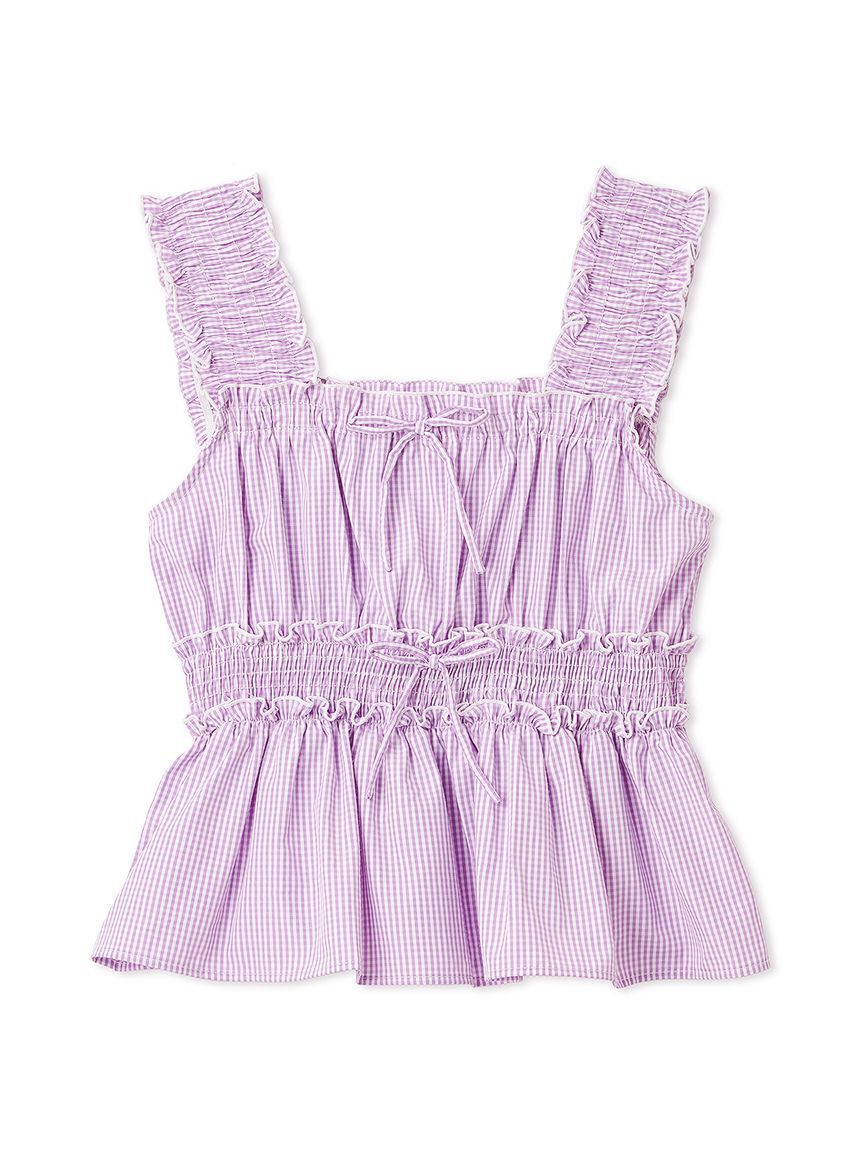 FURFUR「【WEB・一部店舗限定カラー】ギンガムチェックシャーリングブラウス」|シャツ・ブラウス|