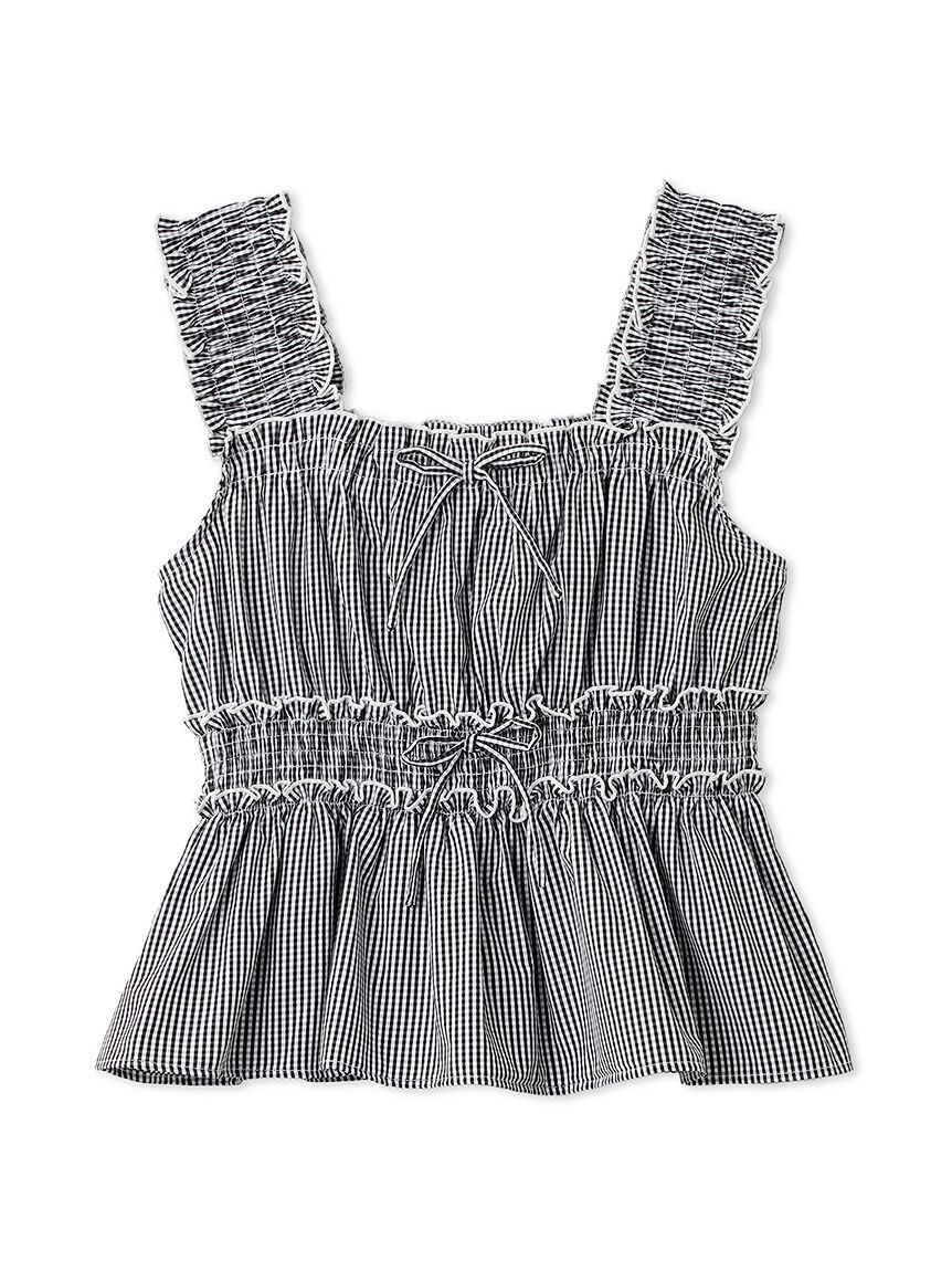 FURFUR「【WEB・一部店舗限定カラー】ギンガムチェックシャーリングブラウス」|シャツ・ブラウス|