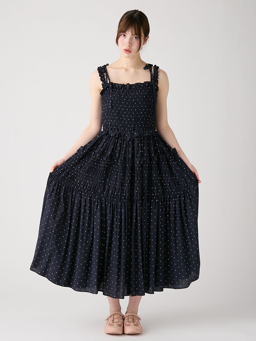FURFUR「ボリュームシャーリングワンピース」|ワンピース|NVY