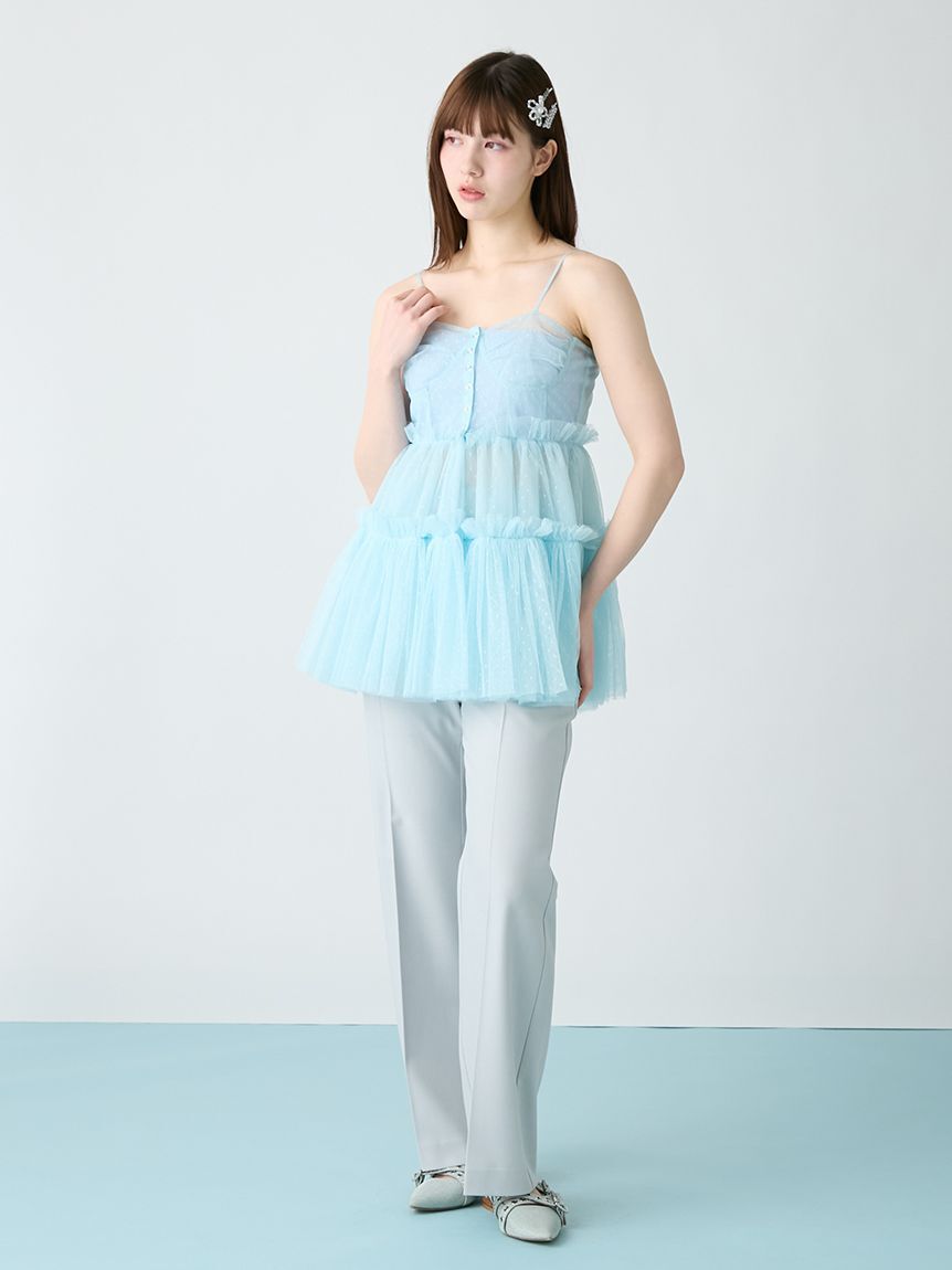 FURFUR「センタープレスフレアパンツ」|チノ|