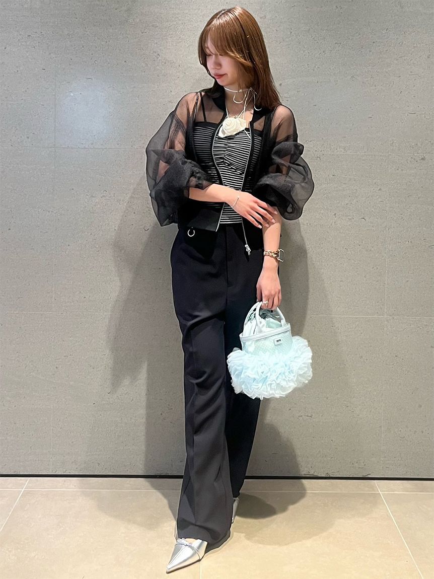 FURFUR「センタープレスフレアパンツ」|チノ|