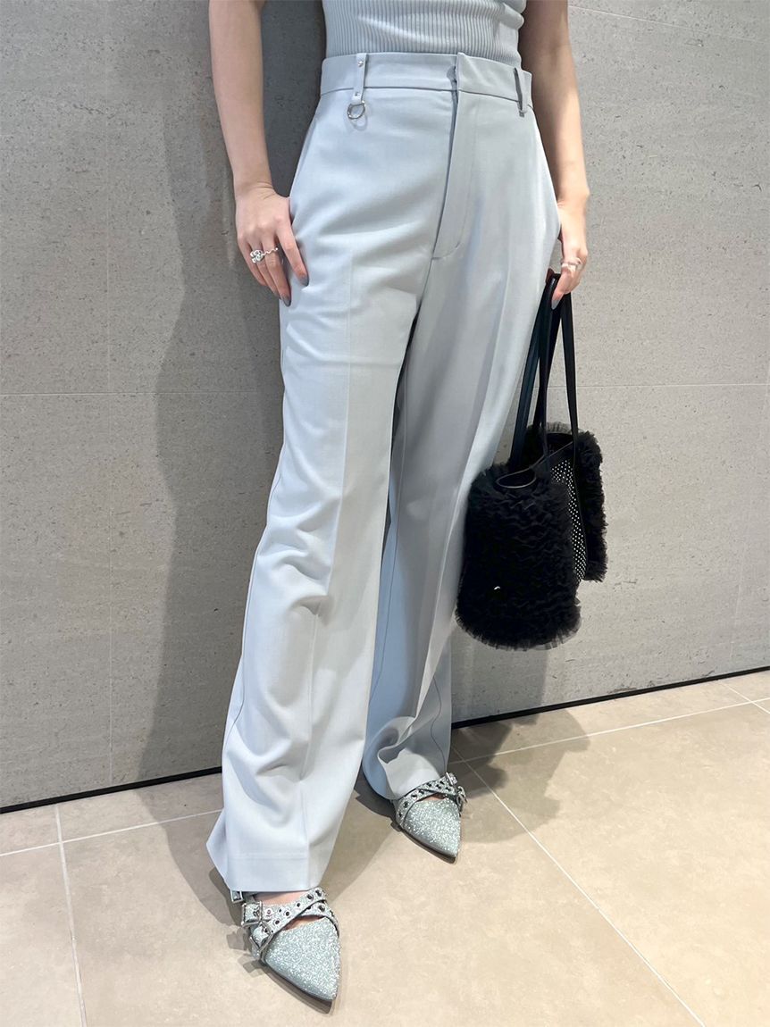 FURFUR「センタープレスフレアパンツ」|チノ|