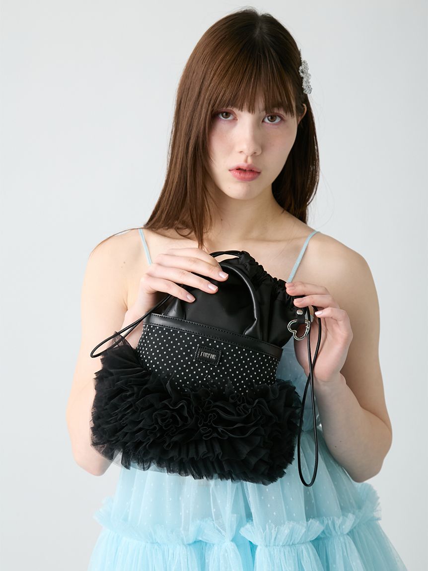 FURFUR「サテン巾着ポーチバッグ」|ポーチ|