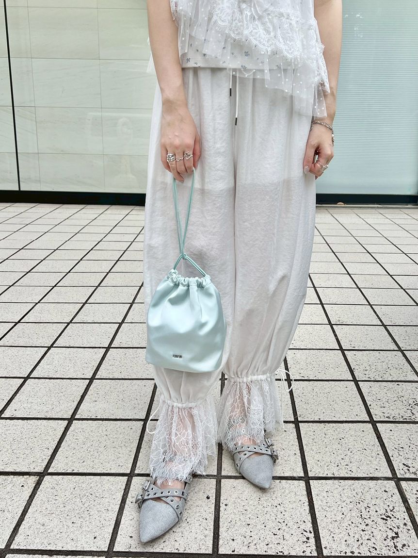 FURFUR「サテン巾着ポーチバッグ」|ポーチ|