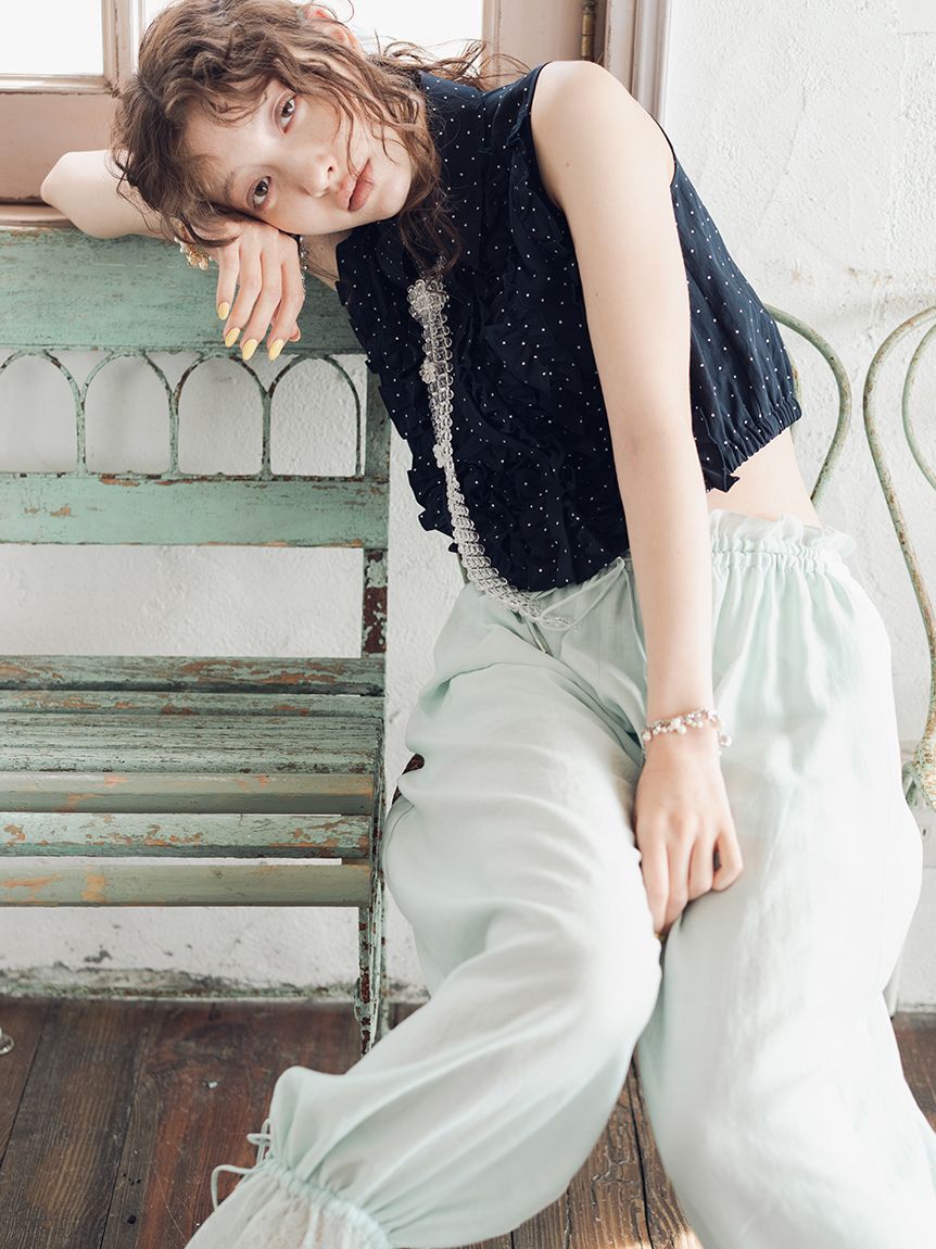 FURFUR「フラワーモチーフネクタイ」|ネックレス|