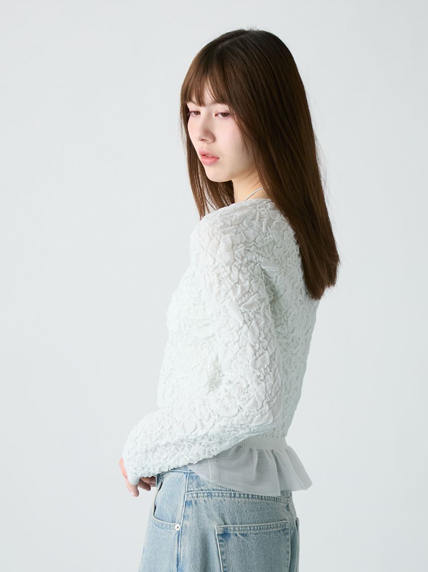 FURFUR「クリンクルシアーカーディガン」|カーディガン|
