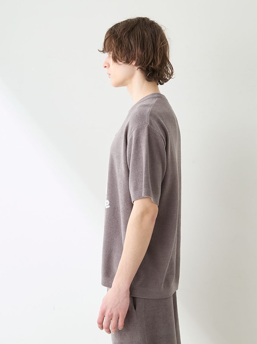 GELATO PIQUE HOMME「【ONLINE限定】【HOMME】エアリーモコドッグジャガードプルオーバー&ハーフパンツセット」|ルームウェア|