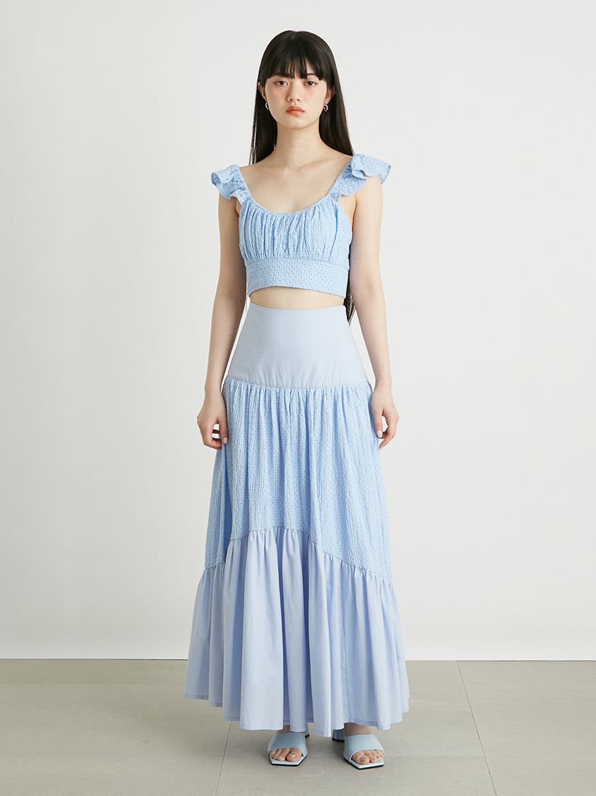 LILY BROWN Lingerie「【LILY BROWN Lingerie】コットンレースボリュームスカート」|スカート|