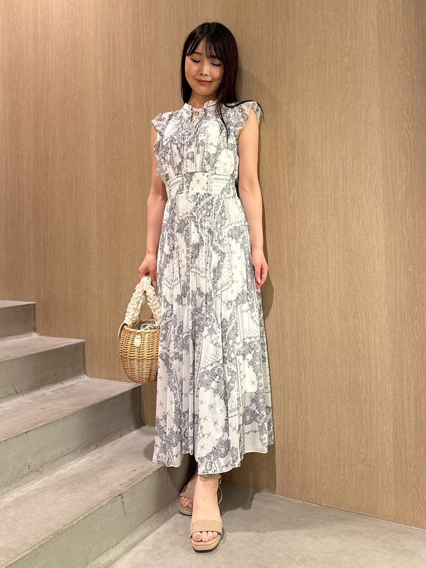 CELFORD「バンダナシフォンワンピース」|ワンピース|