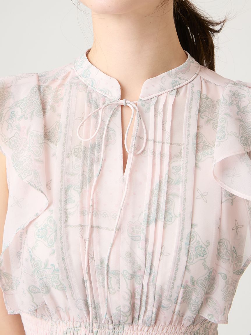 CELFORD「バンダナシフォンワンピース」|ワンピース|