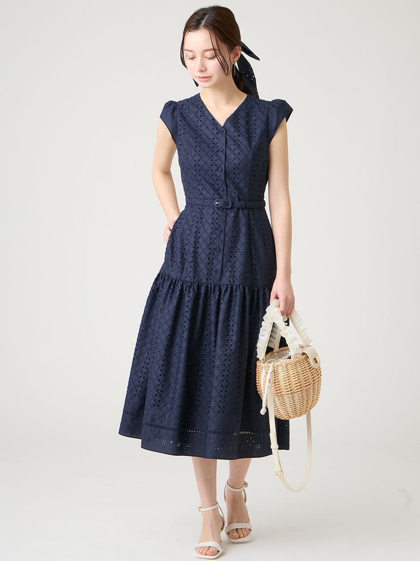CELFORD「エンブロイダリーマーメイドワンピース」|ワンピース|NVY