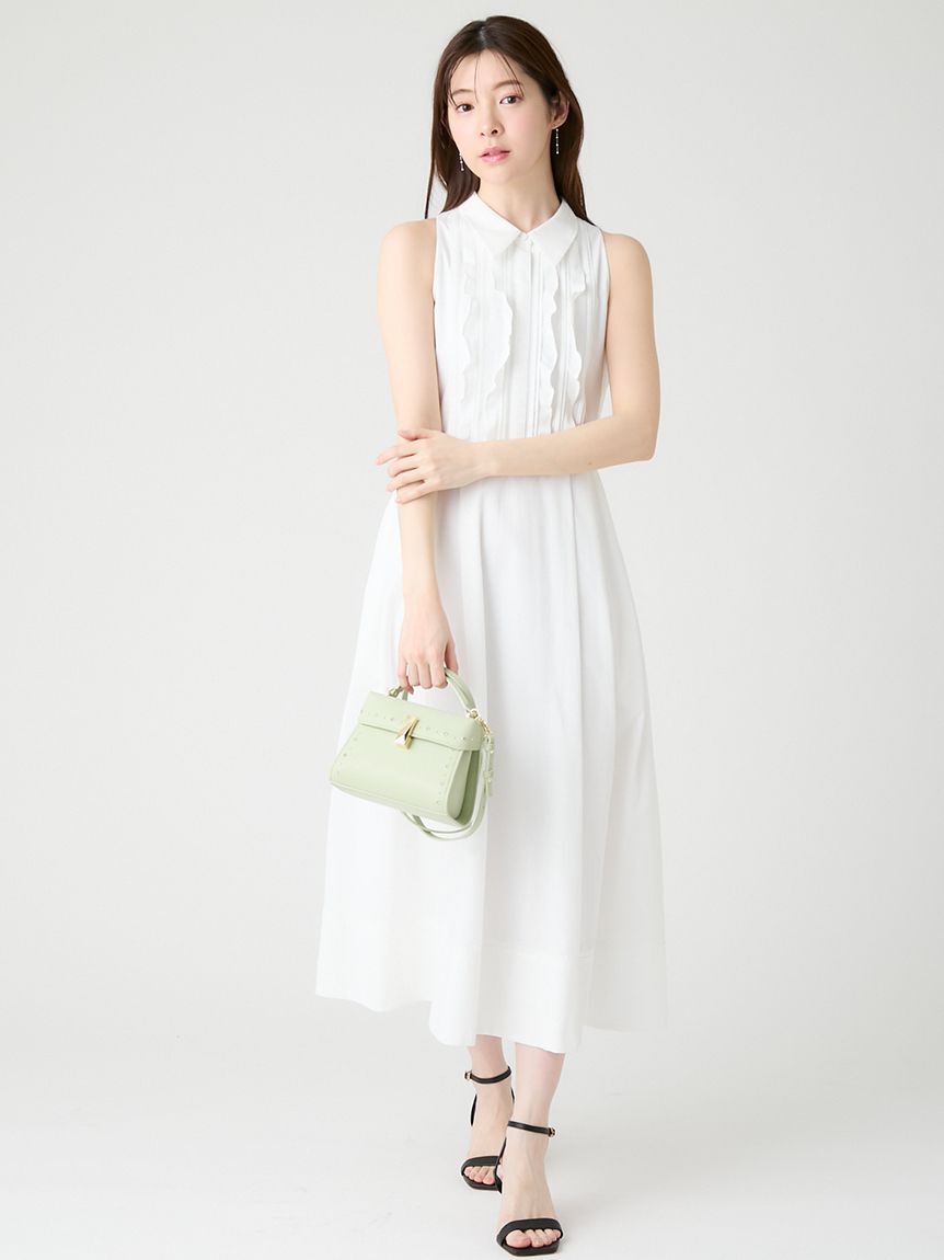 CELFORD「フロントフリルデザインシャツワンピース」|ワンピース|