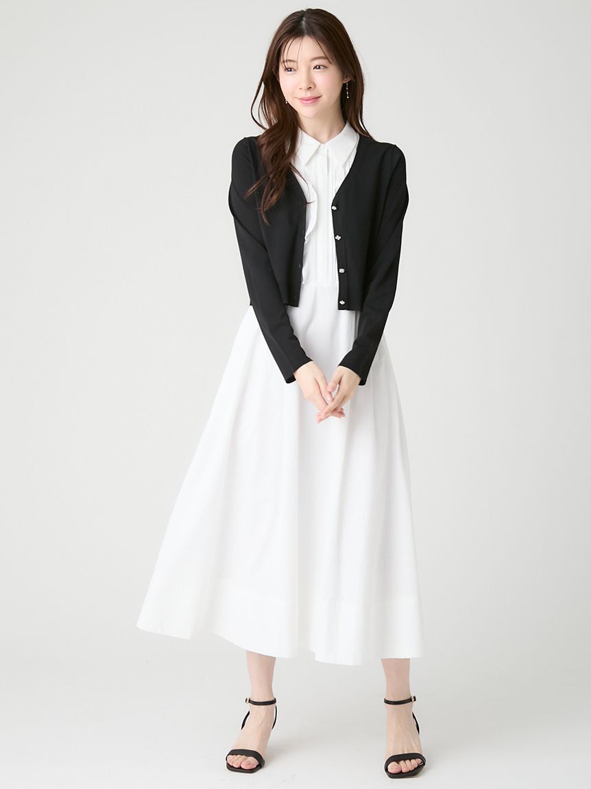 CELFORD「フロントフリルデザインシャツワンピース」|ワンピース|