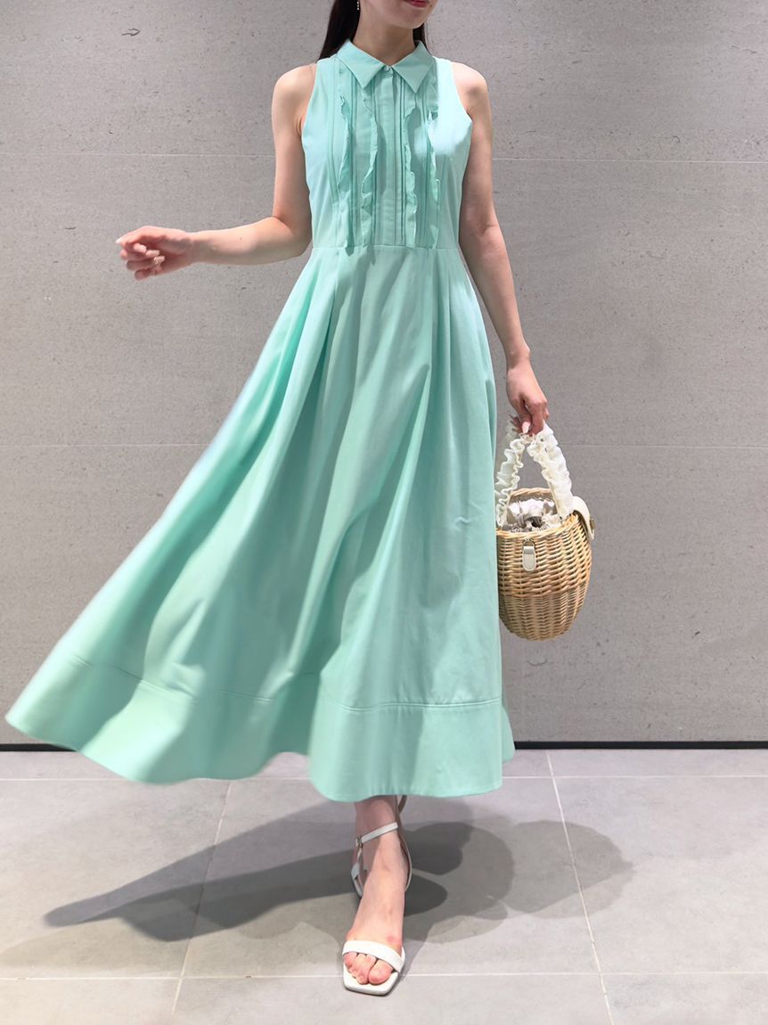 CELFORD「フロントフリルデザインシャツワンピース」|ワンピース|