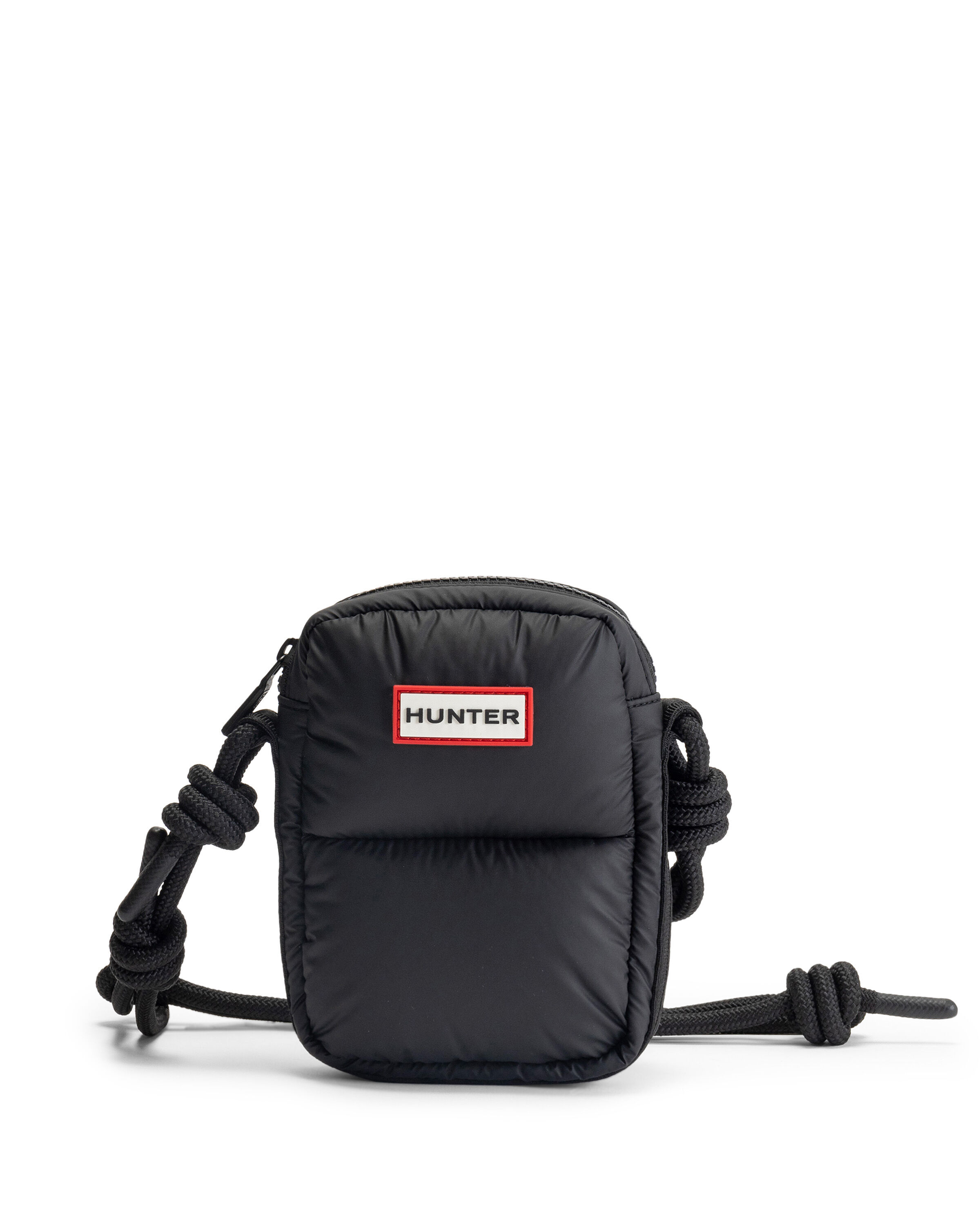 HUNTER「イントレピッド エクストラ パフド フォンポーチ」|ショルダー・メッセンジャー|黒