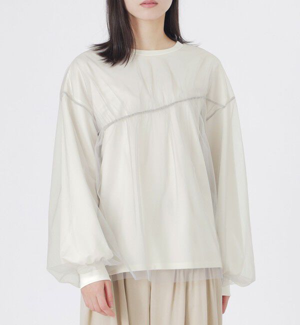  「レイヤードシアープルオーバー」|Tシャツ・カットソー|