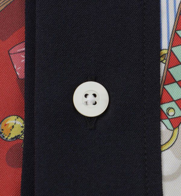  「スカーフコンビオープンカラーショートスリーブシャツ」|シャツ・ブラウス|