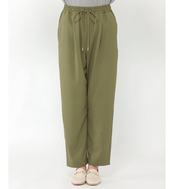 ikka「ウエストドロストテーパードパンツ」|その他|