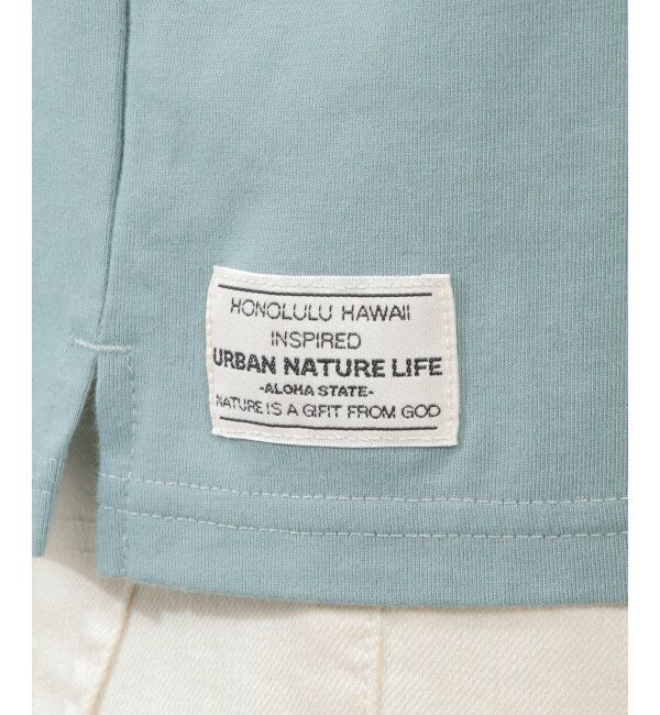 ikka「URBAN NATURE LIFE アーバンネイチャーライフ ロゴプリントTシャツ」|Tシャツ・カットソー|