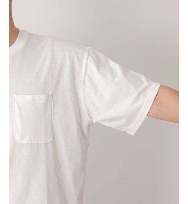 ikka「ストライプブロード切り替えTシャツ」|Tシャツ・カットソー|