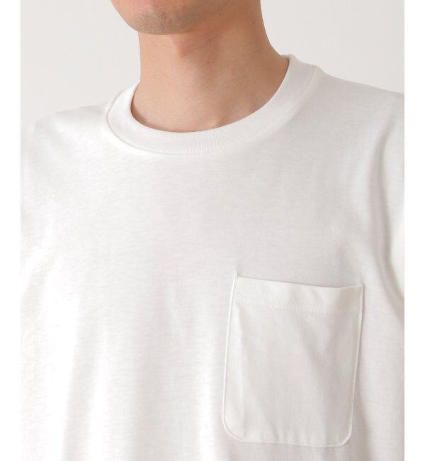 ikka「ストライプブロード切り替えTシャツ」|Tシャツ・カットソー|