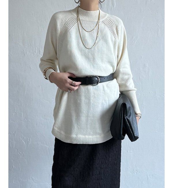 Lbc with Life「裾ラウンドニット」|カーディガン|