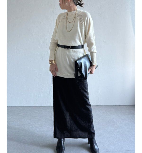 Lbc with Life「裾ラウンドニット」|カーディガン|