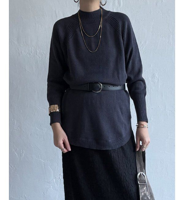 Lbc with Life「裾ラウンドニット」|カーディガン|