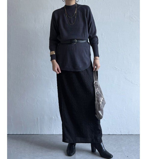 Lbc with Life「裾ラウンドニット」|カーディガン|