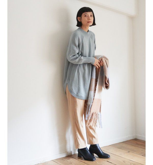 Lbc with Life「裾ラウンドニット」|カーディガン|