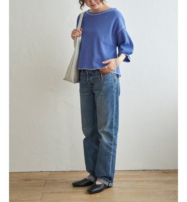 Lbc with Life「ワッフルカラーステッチプルオーバー」|その他|