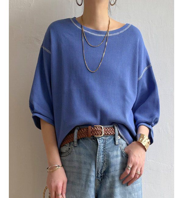 Lbc with Life「ワッフルカラーステッチプルオーバー」|その他|