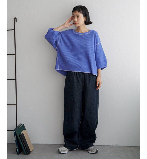 Lbc with Life「ワッフルカラーステッチプルオーバー」|その他|