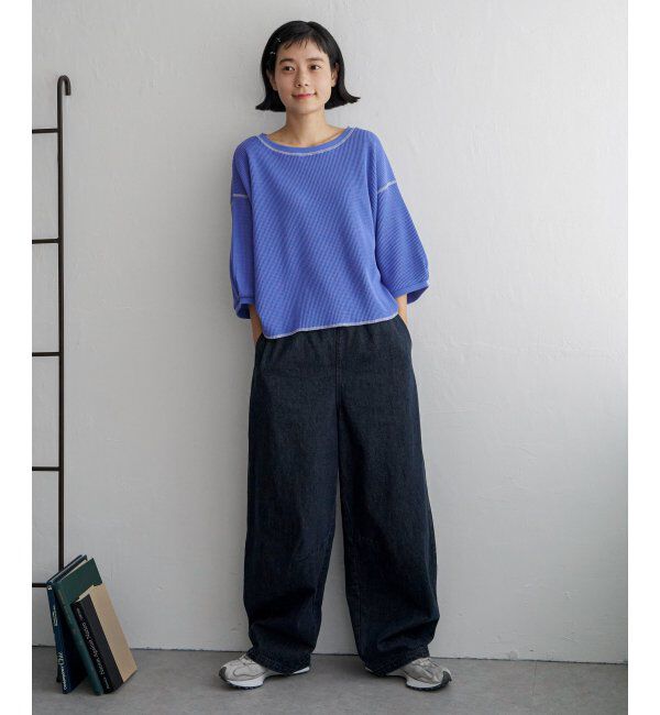 Lbc with Life「ワッフルカラーステッチプルオーバー」|その他|